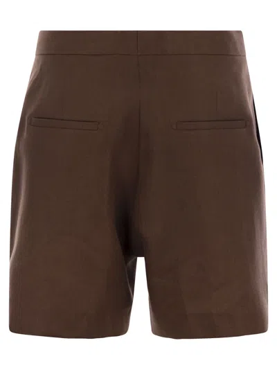 TAGLIATORE LINEN CHINO BERMUDA SHORTS