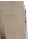 Tagliatore Women Linen Chino Bermuda Shorts In Turtledove