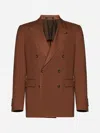TAGLIATORE LINEN DOUBLE-BREASTED BLAZER