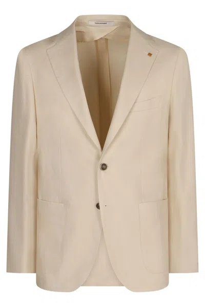 Tagliatore Linen Jacket In Neutral