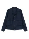 Tagliatore Blue Linen Short Blouson