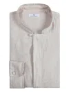 Tagliatore Shirt With Strap Collar In Neutral