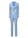 Tagliatore Parisian Flap Pocket Suit With Wide-leg Trousers