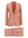 Tagliatore Parisian Single-breasted Suit Flap Pockets In Pink