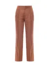 TAGLIATORE LINEN TROUSER WITH FRONTAL PINCES