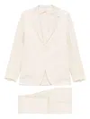 Tagliatore Herringbone Single-breasted Blazer In Neutral