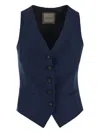 Tagliatore Gilet Woman In Blue