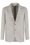 Tagliatore Linen Wool Mat Effects Single Breasted Jacket