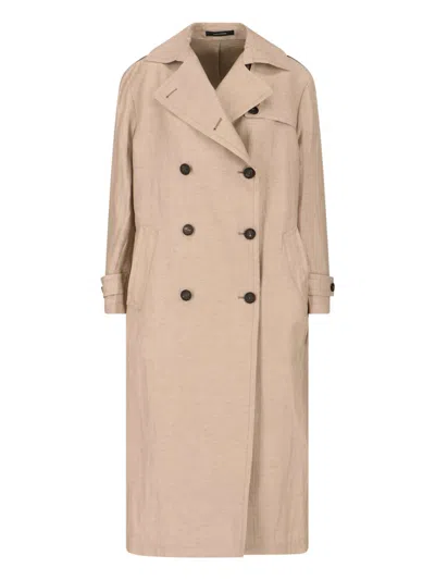 Tagliatore Linen-cotton Blend Tailored Jacket For Women In Brown