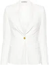Tagliatore Liz Single-breasted Blazer In Weiss