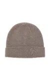 Tagliatore Logo-embossed Beanie In Gray