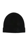 Tagliatore Logo-embroidered Beanie In Black
