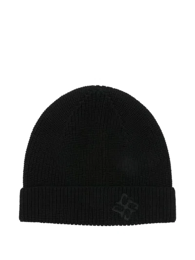 Tagliatore Logo-embroidered Beanie In Black