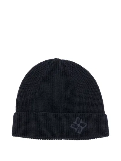 Tagliatore Logo-embroidered Beanie In Blue
