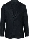 Tagliatore Men's Man Single Breast Jacket In Blue