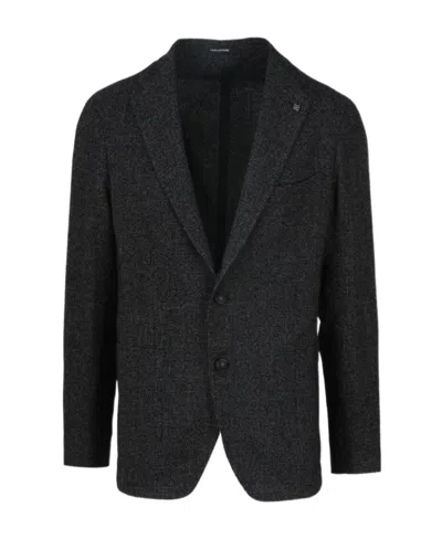 Tagliatore Logo Suit Jacket In Black