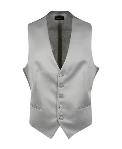 Tagliatore Logo Vest In Gray