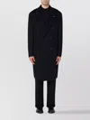 Tagliatore London Double Breasted Coat In Black