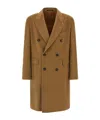 Tagliatore Double-breasted Londra Coat Featuring Pockets In Brown