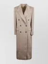 Tagliatore Long Alpaca Wool Coat With Faux Fur In Gray