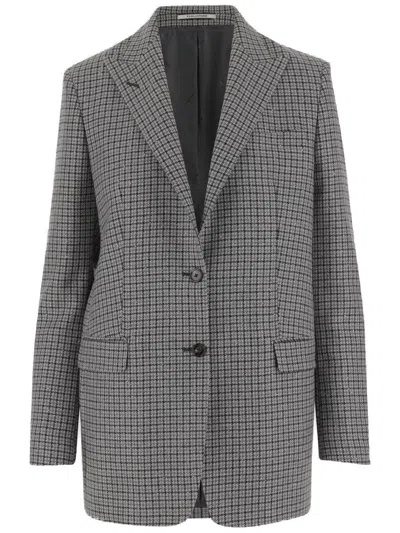 TAGLIATORE LONG HOUNDSTOOTH TWO-BUTTON JACKET