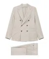 Tagliatore Long Sleeve Blazer And Belt Loop Pants Set
