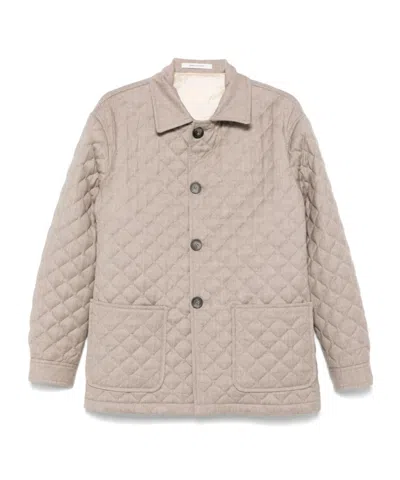 Tagliatore Long Sleeve Casual Jacket In Neutral