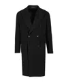 Tagliatore Cappotto 2 Petti Sfoderato Londra Grigio 90 Lana 10 Cachemire Coats Black In Black
