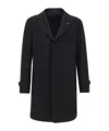 Tagliatore Notched-lapels Coat In Black