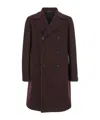 Tagliatore Double-breasted Coat In Burgundy