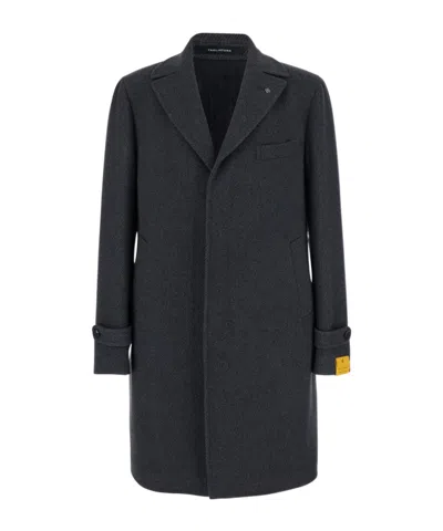 Tagliatore Long Sleeve Coat In Black