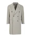Tagliatore Cappotto 2 Petti Sfoderato Londra Grigio 90 Lana 10 Cachemire Coats Grey In Gray