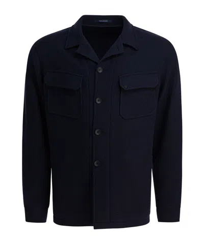 TAGLIATORE BUTTONED FLAP-POCKET JACKET