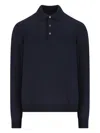Tagliatore Long-sleeve Polo Shirt In Blue