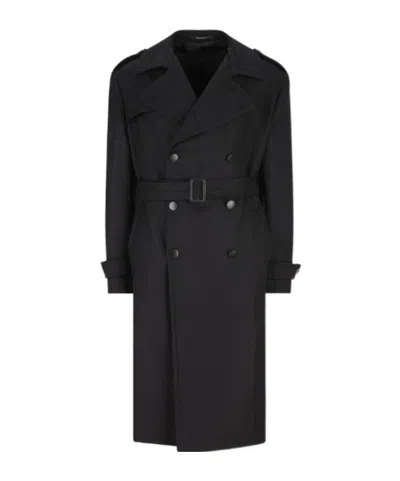 Tagliatore Long Sleeve Windbreaker In Black