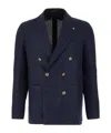 Tagliatore Long-sleeved Casual Jacket In Black