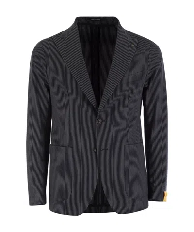 TAGLIATORE TAGLIATORE SINGLE-BREASTED PINSTRIPE BLAZER