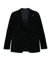Tagliatore Long-sleeved Casual Jacket In Black