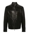 Tagliatore Justin Leather Jacket In Black