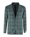 Tagliatore Long-sleeved Casual Jacket In Green