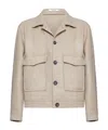 Tagliatore Long-sleeved Casual Jacket In Nude