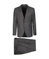 Tagliatore Check-pattern Wool Suit In Black