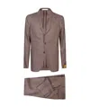 Tagliatore Linen Suit In Gray
