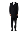 Tagliatore Long-sleeved Coat In Black