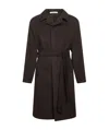 Tagliatore Long-sleeved Coat In Black