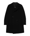 Tagliatore Arden Double-breasted Coat In Black
