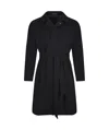 Tagliatore Long-sleeved Coat In Black