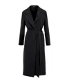Tagliatore Long-sleeved Coat In Black