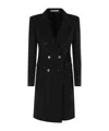Tagliatore Long-sleeved Coat In Black