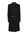 Tagliatore Black Wool And Cashmere Hennie Coat In Black